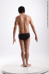 Underwear Man Asian Standing poses - ALL Average Medium Black Standing poses - simple Academic
